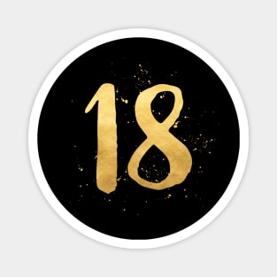 18 eighteen gold Magnet